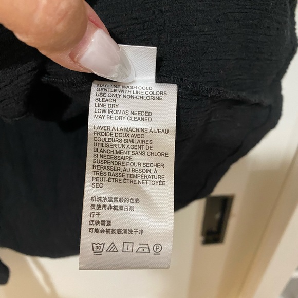 NWOT Free People Black Button Mini Dress Large - Picture 6 of 7